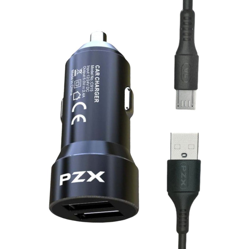 Cargue la imagen en el visor de la galería, Cargador P/Telefono Vehicular PZX C915 MICRO
