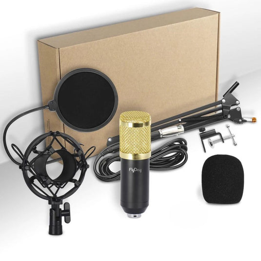 Microfono Condensador Incluye Interfaz de Audio V8 BM800+ ¡Envio Gratis!