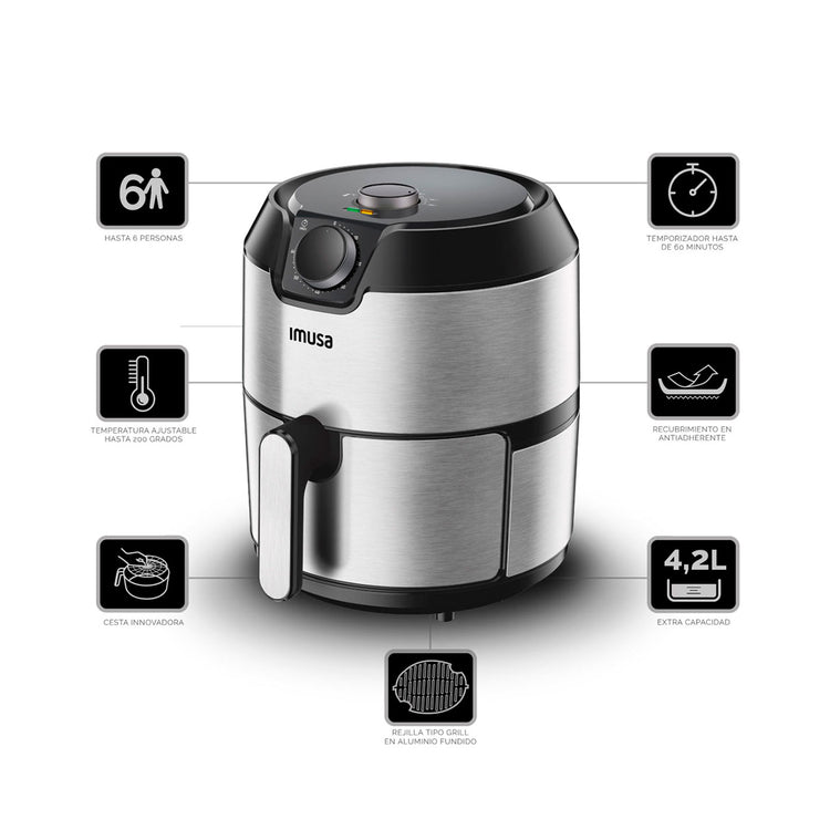 Cargue la imagen en el visor de la galería, Freidora de aire IMUSA easyfry 1510001516
