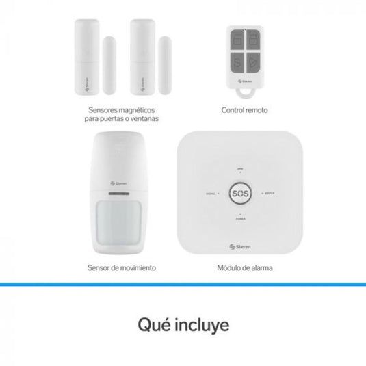 Sistema de seguridad Wi-Fi 3 sensores Steren Shome-2000