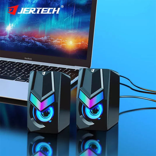 Parlantes Gamer PC S3 Jertech RGB 10W