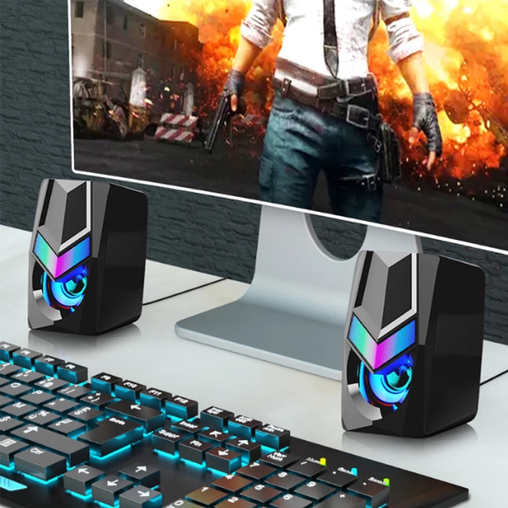 Parlantes Para Computador Gamer RGB 5W Jertech S3
