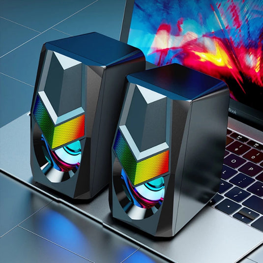 Parlantes Gamer PC S3 Jertech RGB 10W