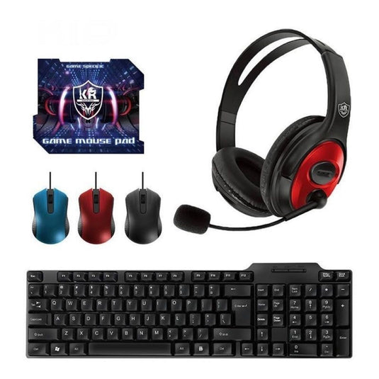 combo teclado mouse diadema K10