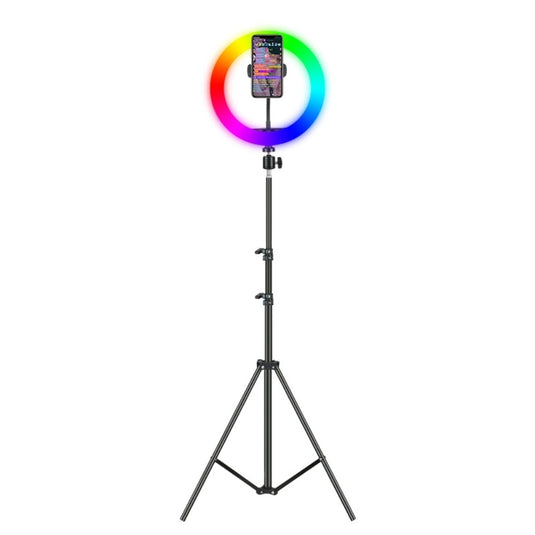 Aro de Luz LED RGB Colores 33CM Incluye Tripode 2.1M