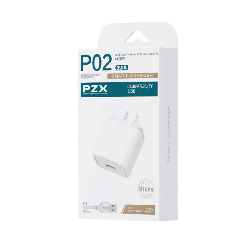 Cargador Para Celular 2.1A PZX P02