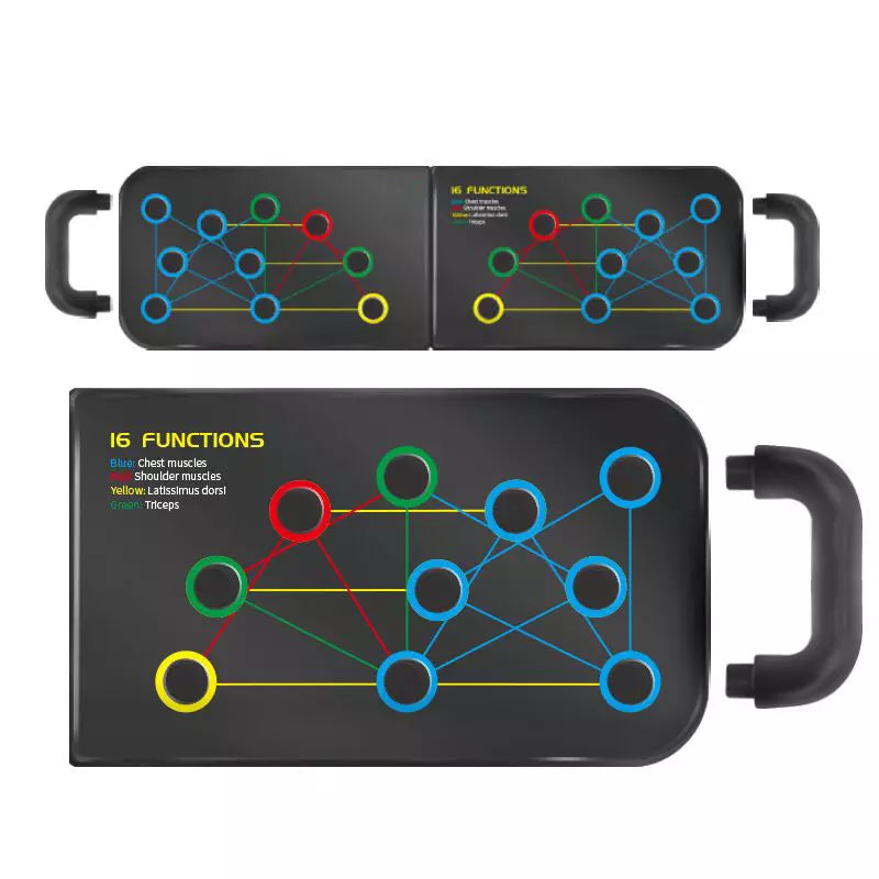 Cargue la imagen en el visor de la galería, Tabla Push Up Plegable Para Flexiones De Pecho RM-2

