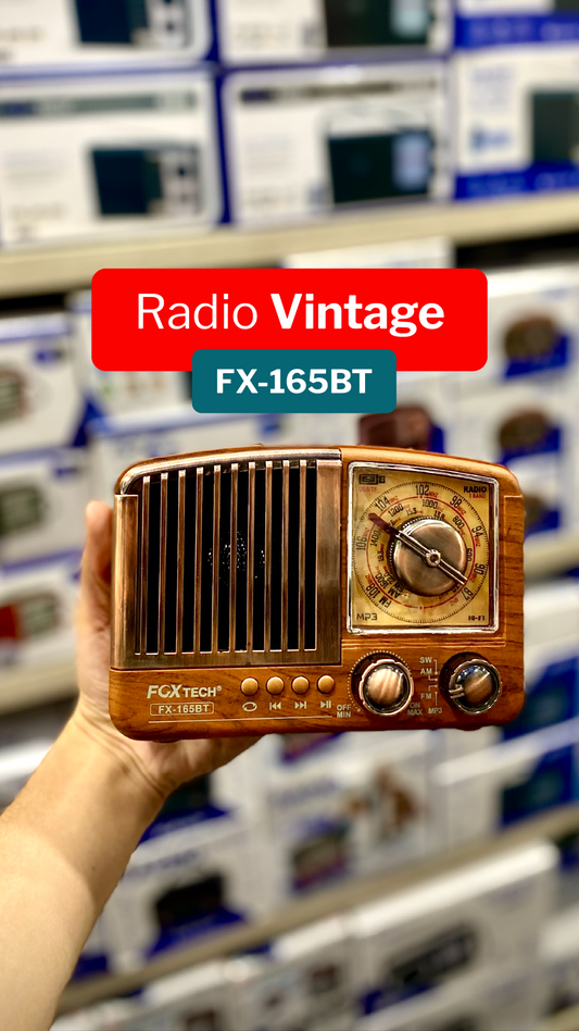 Radio Vintage Fox Tech FX-165BT