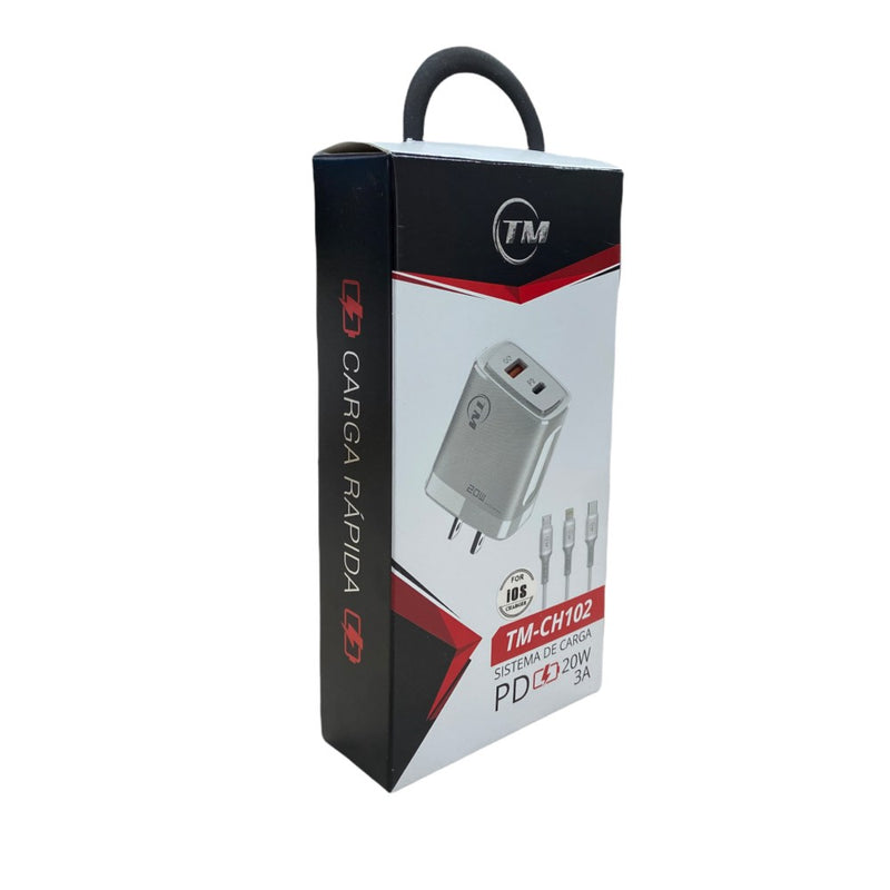 Cargue la imagen en el visor de la galería, Cargador P/Telefono 20W 3.1A QC 3.0  TM-CH102
